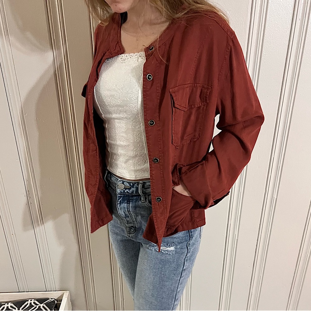 Rust/ maroon Jacket